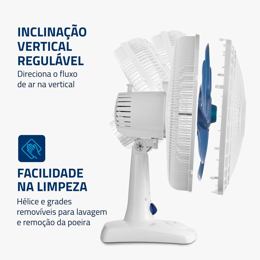 Ventilador de Mesa MONDIAL 127V, 30cm, 6 pás, Super Power - Miniatura 5
