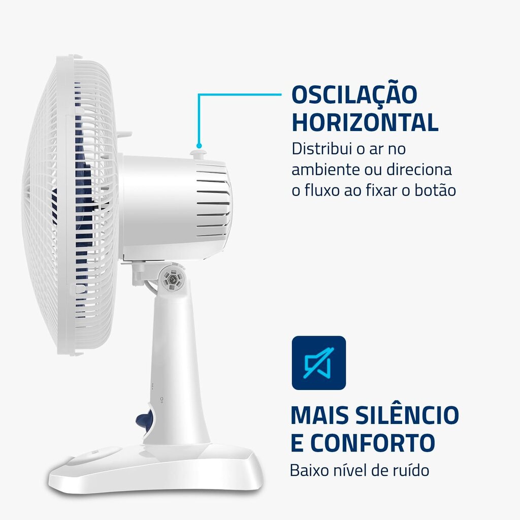 Ventilador de Mesa MONDIAL 127V, 30cm, 6 pás, Super Power - Miniatura 4