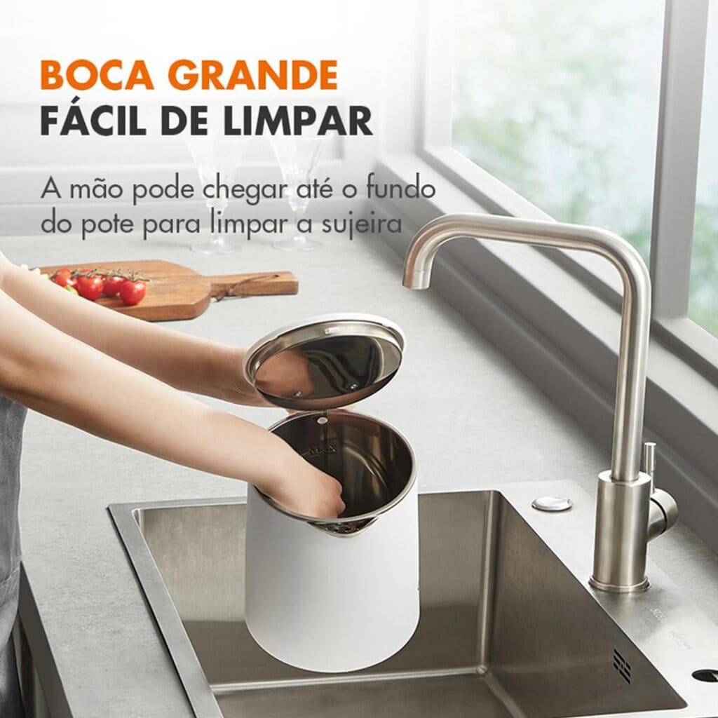 Chaleira Elétrica Branca 1,7L 1450W Aço Inox e Cabo Retrátil - Miniatura 7