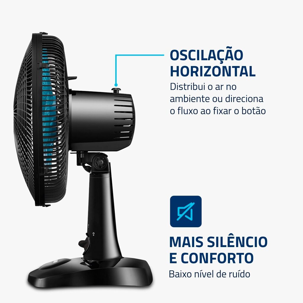 Ventilador de Mesa 30cm Super Power BIVOLT, Mondial, 60W - VSP-30-B - Miniatura 4