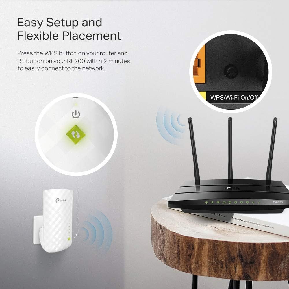 TP-Link RE200 AC750 - Repetidor WiFi, Range Extender - Miniatura 4