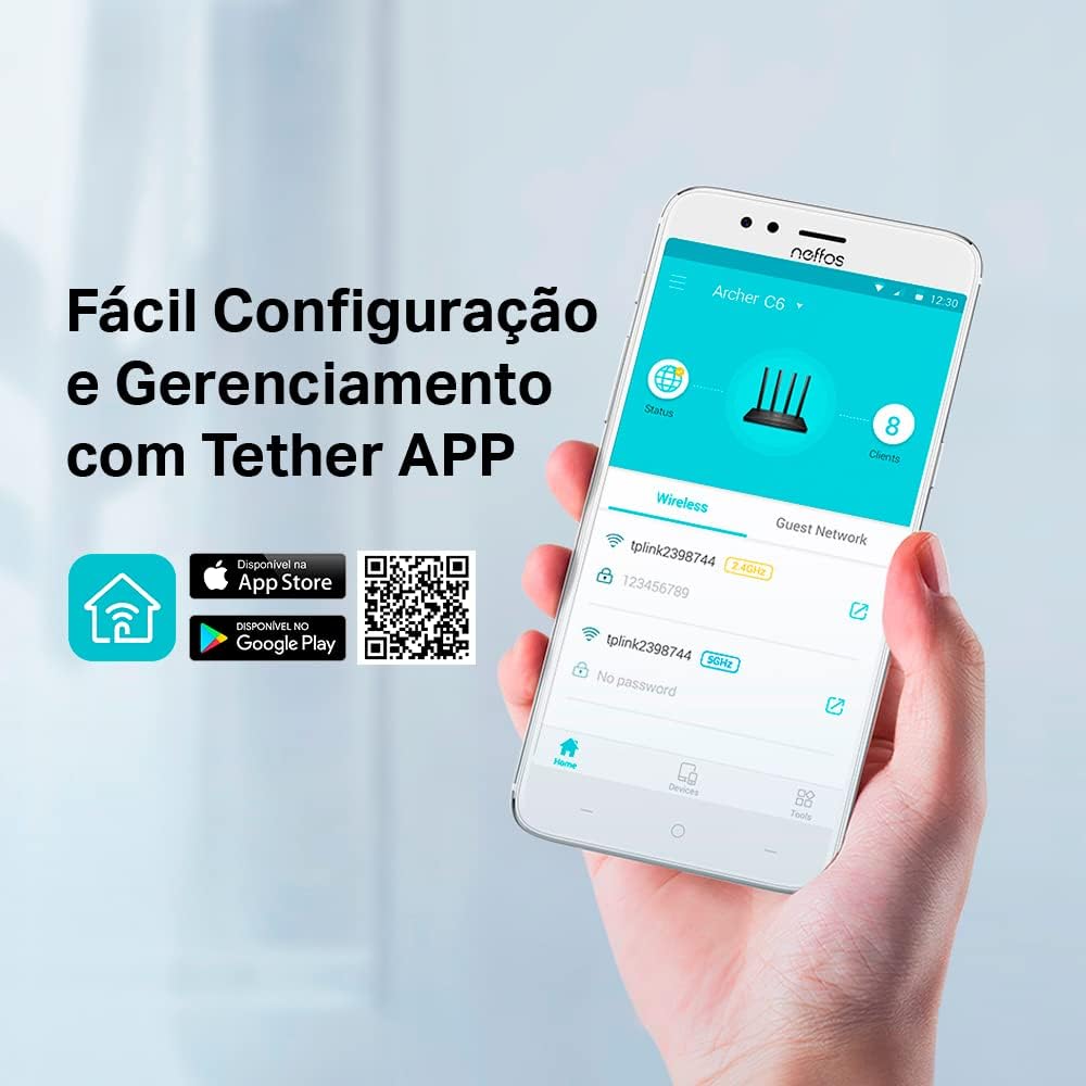 Repetidor de sinal Wi-Fi Mesh TP-Link RE305 Wireless - Miniatura 5