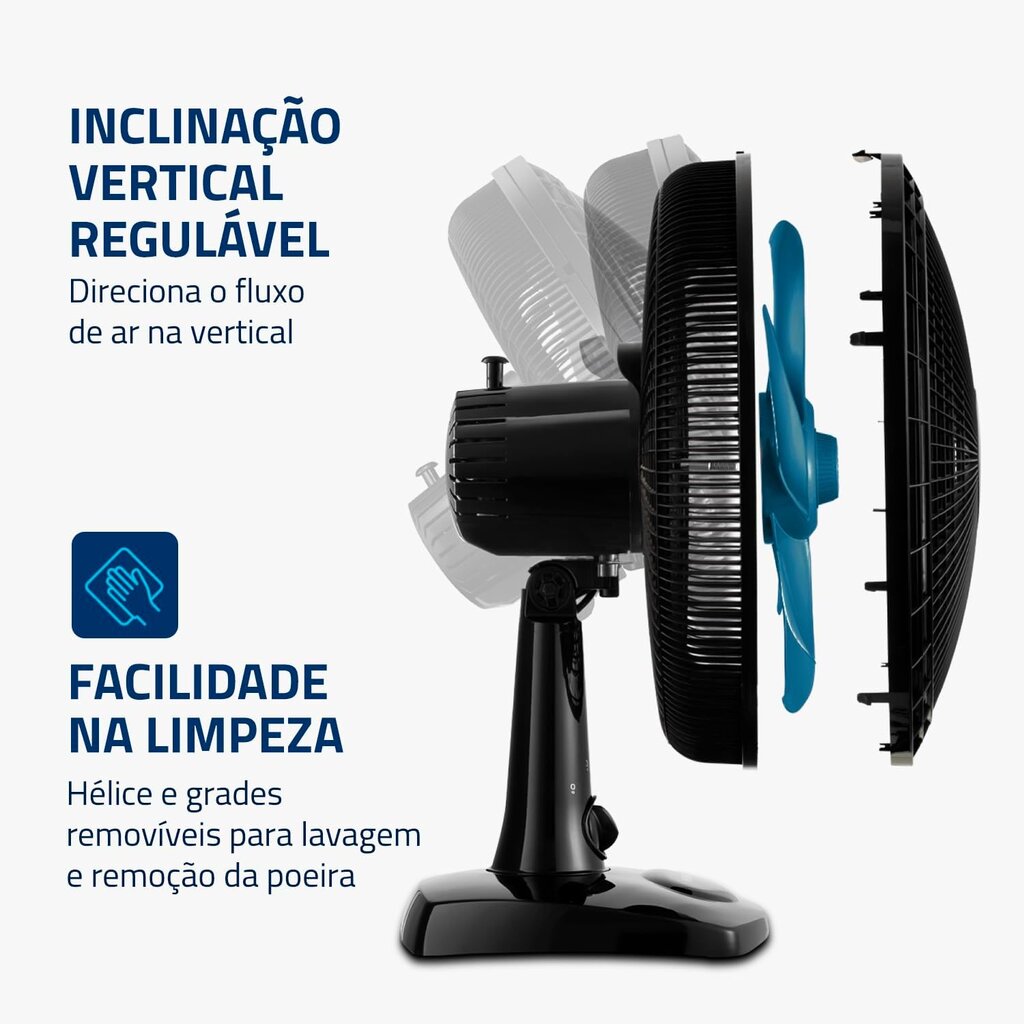 Ventilador de Mesa 30cm Super Power BIVOLT, Mondial, 60W - VSP-30-B - Miniatura 5