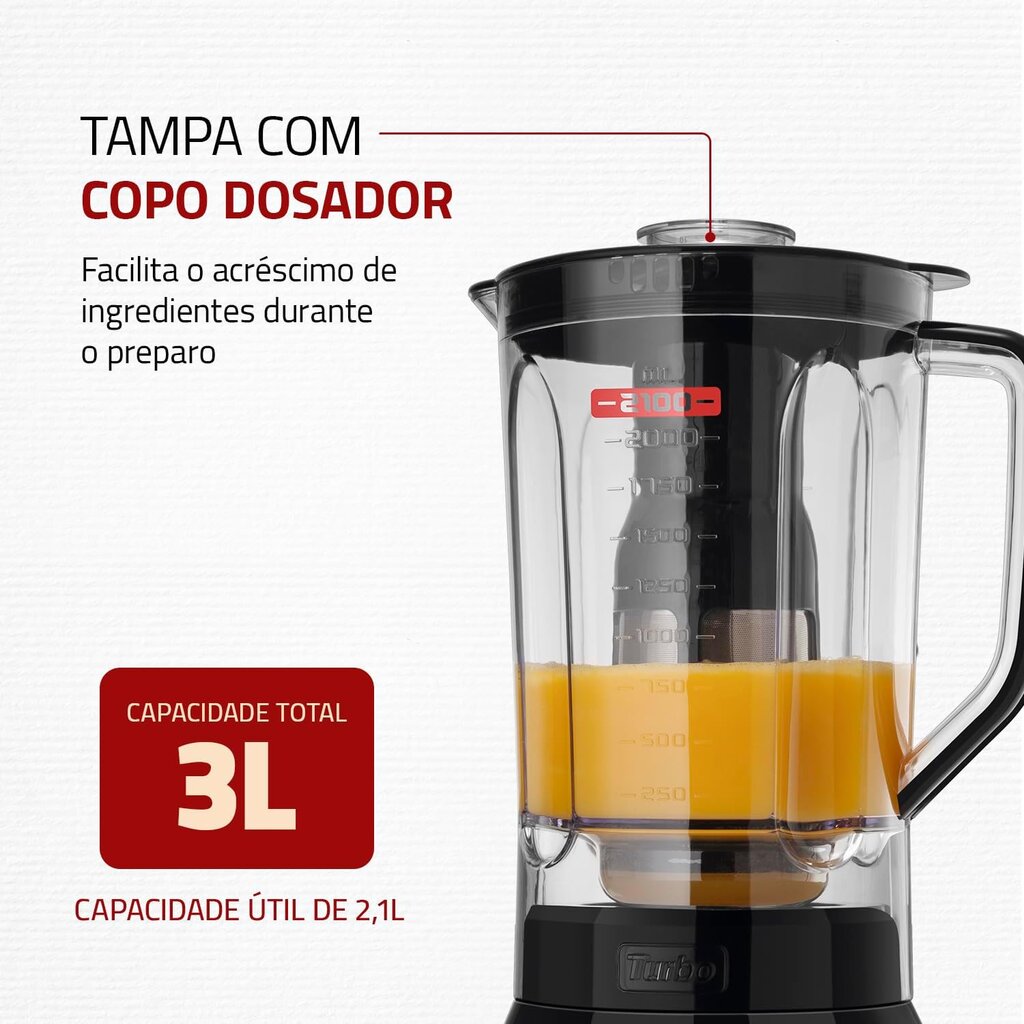 Liquidificador Turbo Mondial - 1200W - Miniatura 4