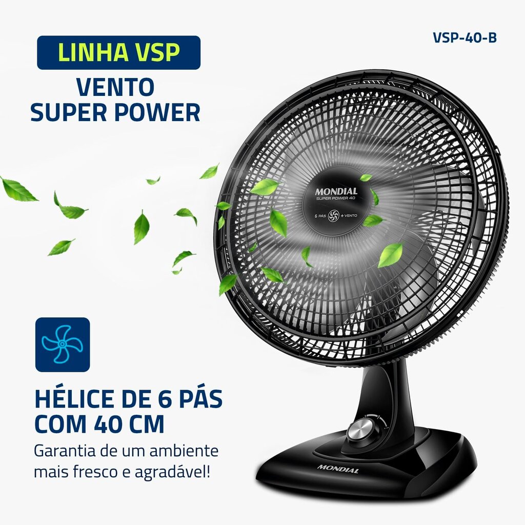 Ventilador de Mesa MONDIAL Super Power 40cm - Miniatura 6