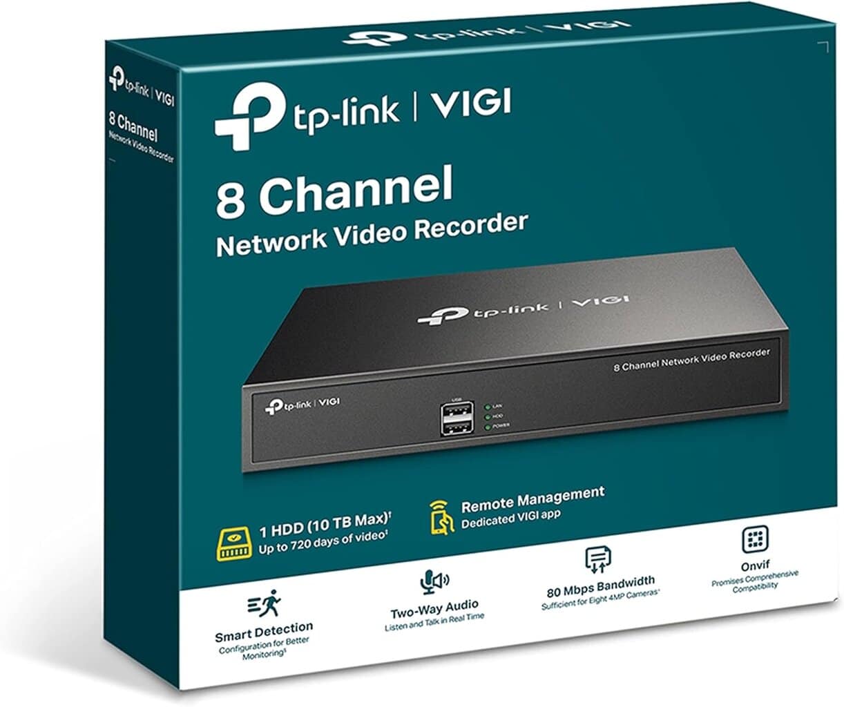 TP-Link GRAVADOR DE VIDEO DIGITAL PARA SEGURANÇA 8 CANAIS VIGI NVR1008H - Miniatura 3