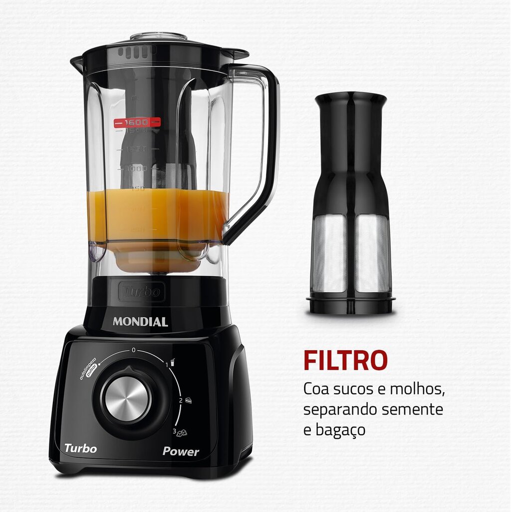 Liquidificador Mondial Turbo Power 550W - Miniatura 5