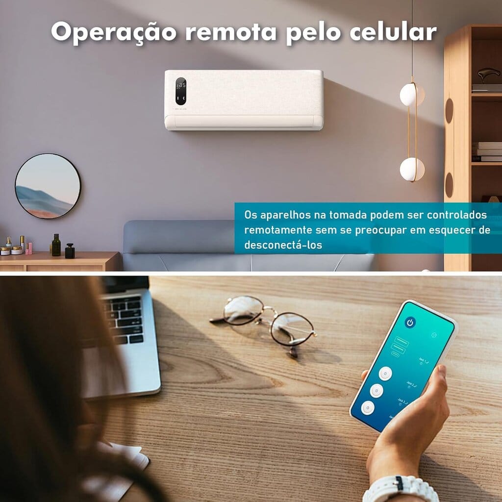 Extensão Inteligente Wifi Tuya 3 Tomadas 2usb 1type-c Coibeu - Miniatura 6