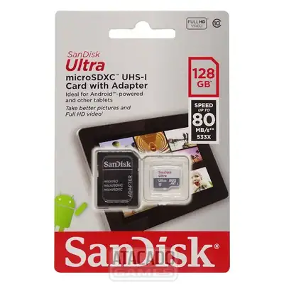 Cartão De Memória Sandisk Box Ultra Micro SD, 128GB - Miniatura 2