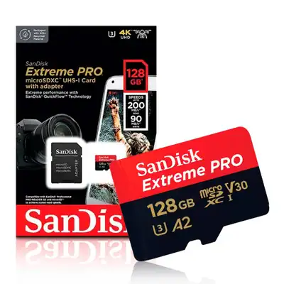 Cartão De Memória Sandisk Extreme Pro, 128GB - Miniatura 2