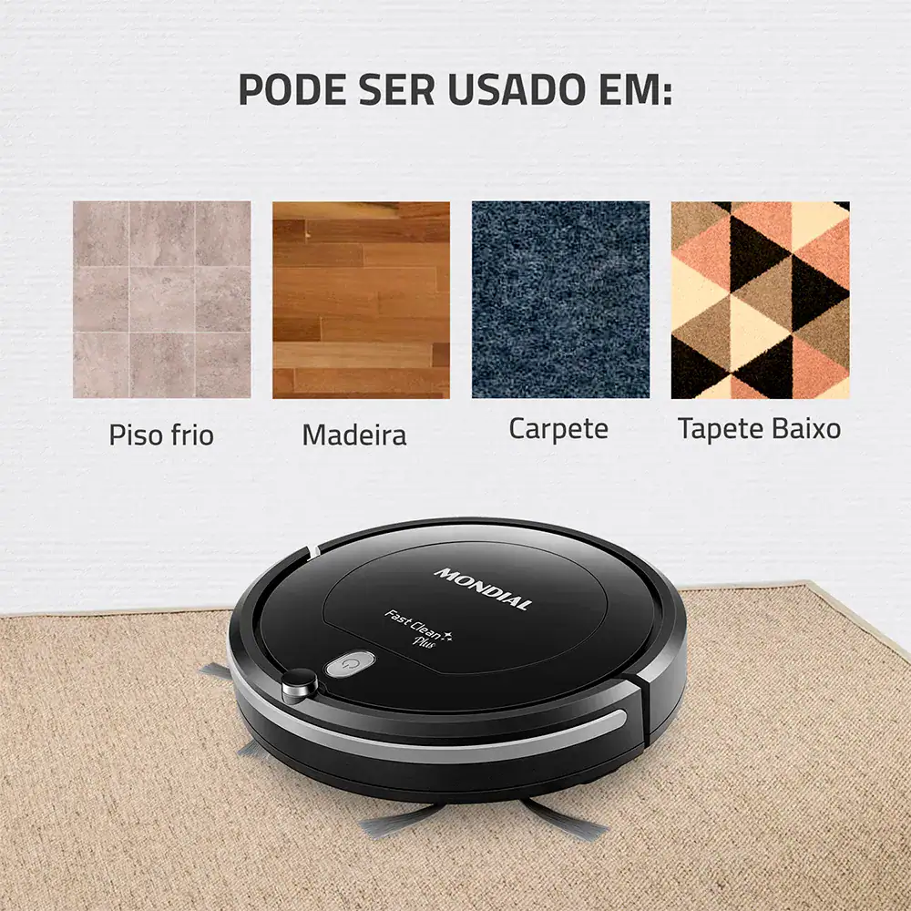 Aspirador De Pó Robô Fast Clean Rb-03 Mondial - Miniatura 2