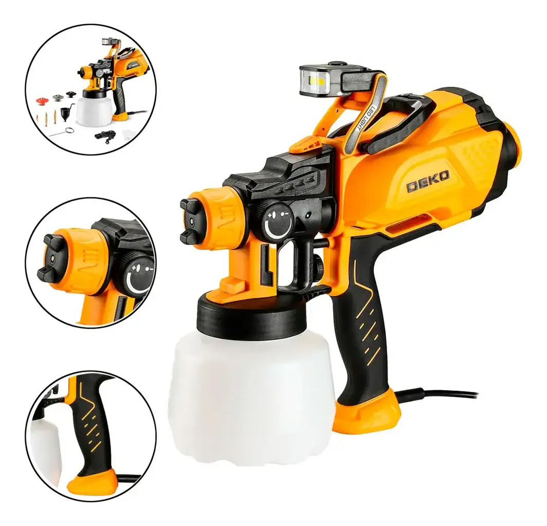 Pistola de Pintura Pulverizadora HVLP Elétrica 550W - Miniatura 2