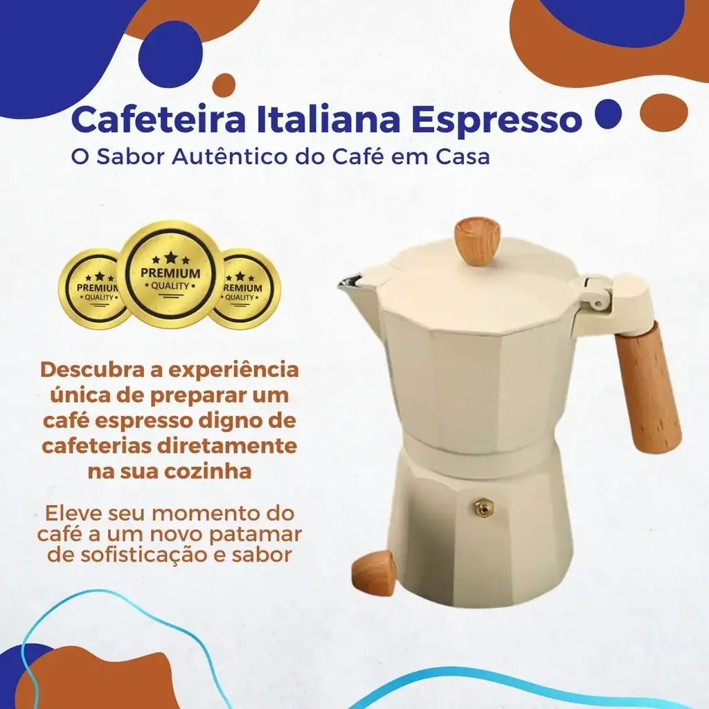 Cafeteira Italiana Espresso Moka 6 Xicaras Original Premium - Miniatura 5