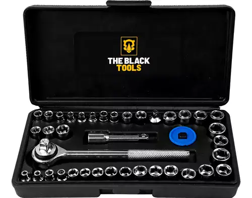 Kit Jogo de Ferramentas 129 Peças com Jogo de 40 Soquetes e Kit de 300 Peças de Brocas e Buchas - Miniatura 6