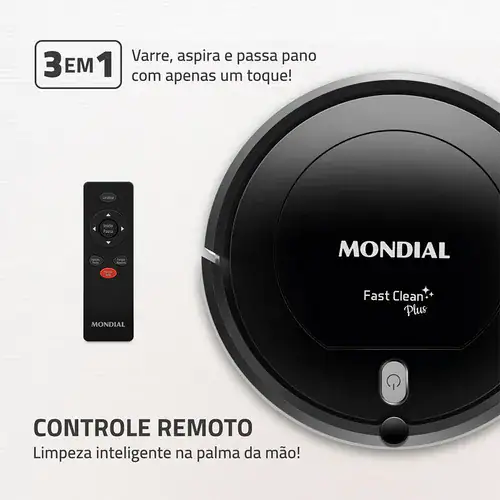 Aspirador De Pó Robô Fast Clean Rb-03 Mondial - Miniatura 8