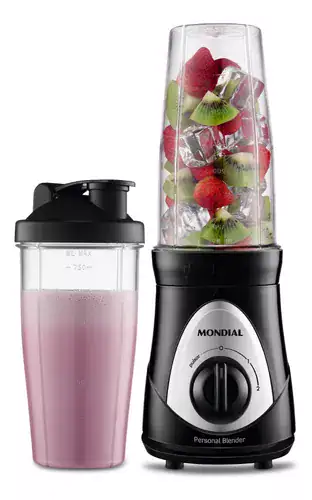 Liquidificador Portátil 750ml Personal Blender Mondial Cor Preto - Miniatura 4