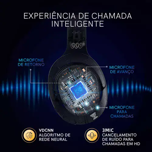 Headset Qcy H3 Anc Adaptativo Bluetooth 5.3 - Miniatura 5