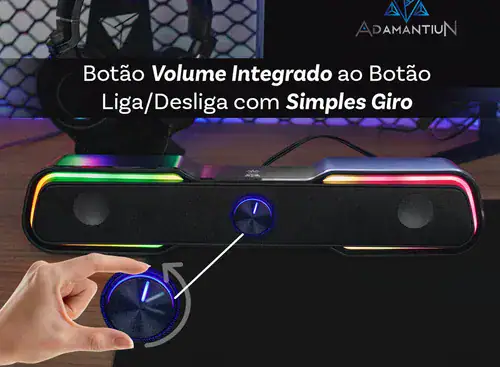 Soundbar Caixa De Som Usb P2 Adamantiun Kurt S11a - Miniatura 5