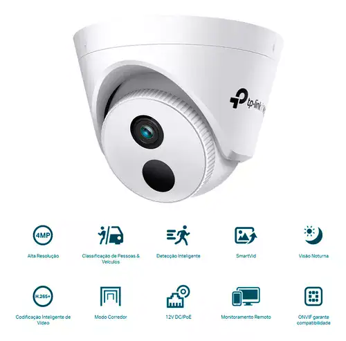 Câmera De Segurança Tp-link Ip 4mp Qhd Vigi C440i 2.8mm Cor Branco - Miniatura 5