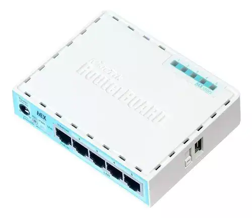 Roteador MikroTik Hex RB750Gr3 Branco Firewall Sistema RouterOS - Miniatura 4
