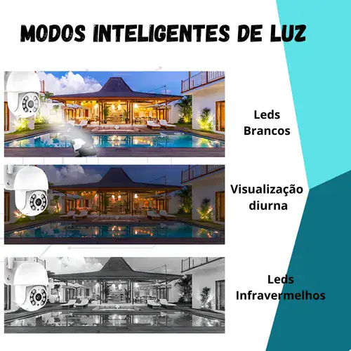 Kit 4 Câmeras Full Hd Nvr 4 Canais Wi-fi Sem Fio Lançamento - Miniatura 6