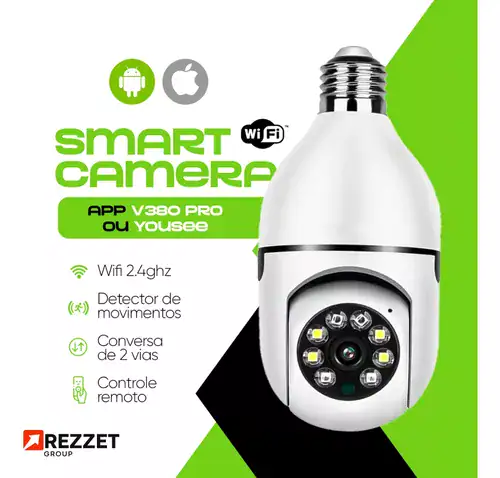 Câmera de Segurança Fergusom Lâmpada IP Wi-Fi com Visão Noturna - Miniatura 5