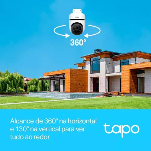 Câmera de Segurança Tapo C500 Externa 360º Com Wi-Fi 1080p Full HD TP-Link 100V/240V - Miniatura 3