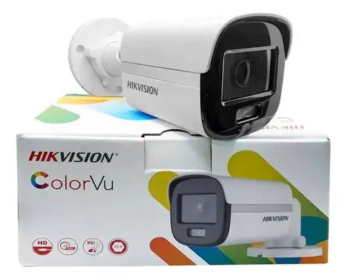 Câmera De Segurança Hikvision Ds-2ce10df0t-lpfs 2.8mm 2mp Cor Branco - Miniatura 3