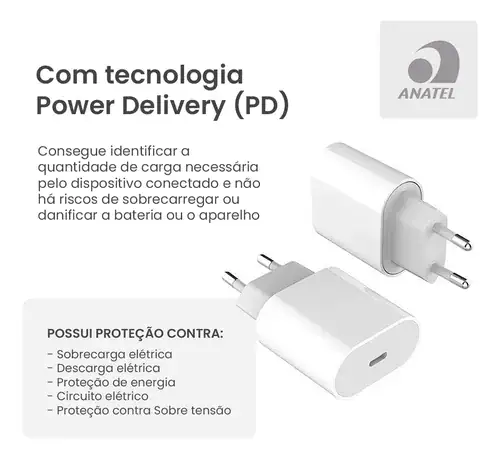 Carregador Turbo 20W para iPhone - Miniatura 6