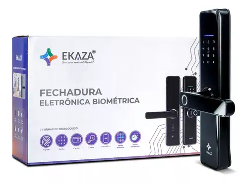 Fechadura Inteligente Wi-Fi Biométrica Eletrônica Digital Touch Ekaza EKAV-T229 - Miniatura 2