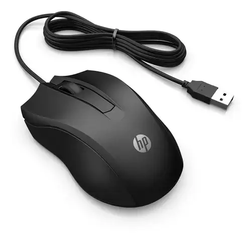 Mouse Com Fio HP 100 USB 1600DPI Cabo 1.5M Preto Classic - Miniatura 2