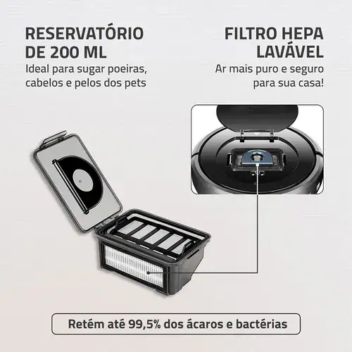 Aspirador De Pó Robô Fast Clean Rb-03 Mondial - Miniatura 5
