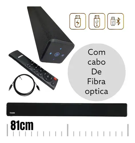 Soundbar Caixa De Som Home Barra De Som Theater - Miniatura 5