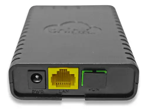 Onu 1 porta Think 1P Dual Gpon Epon PPOE TK-ONU-1P-D cor preta - Miniatura 3