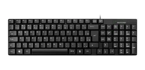 Teclado Basico Slim Preto Usb Multilaser Tc193 - Miniatura 2