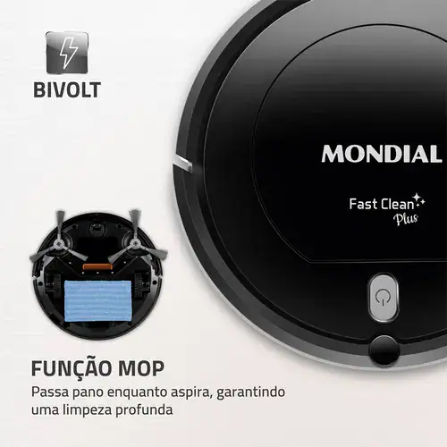 Aspirador De Pó Robô Fast Clean Rb-03 Mondial - Miniatura 7