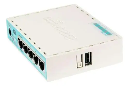 Roteador MikroTik Hex RB750Gr3 Branco Firewall Sistema RouterOS - Miniatura 2