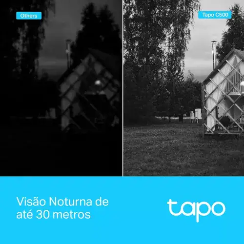Câmera de Segurança Tapo C500 Externa 360º Com Wi-Fi 1080p Full HD TP-Link 100V/240V - Miniatura 4