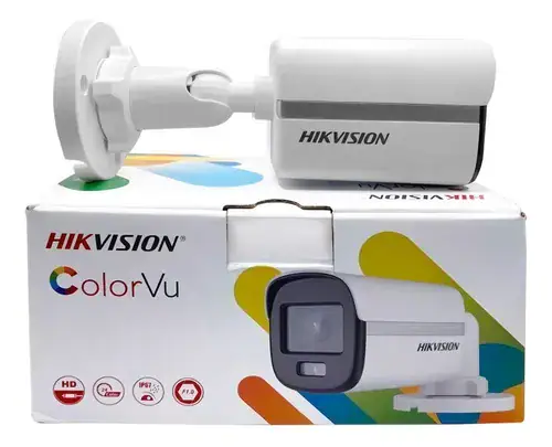 Câmera De Segurança Hikvision Ds-2ce10df0t-lpfs 2.8mm 2mp Cor Branco - Miniatura 4