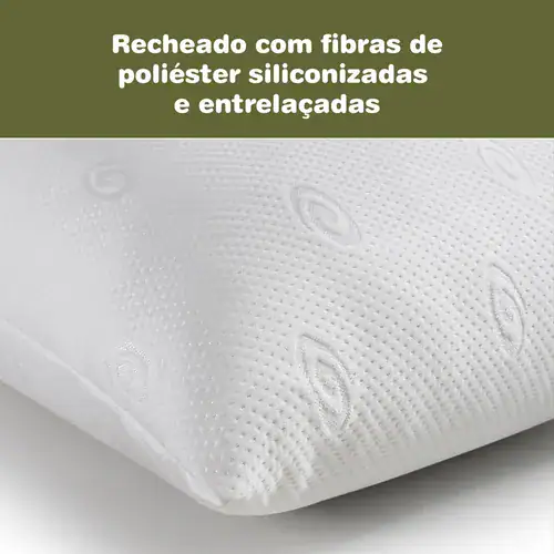 Kit com 2 Travesseiros Hipoalérgicos de Bambu 50x70cm - Miniatura 5