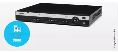 Gravador de vìdeo nvr 16 canais Poe+ 4K Nvd 3316 P Intelbras - Miniatura 2