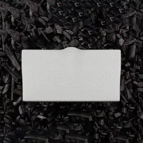 Travesseiro Cervical MMX Suporte Ergonômico Ortopédico Nasa Coluna Totalcomfort Carvão Ativado Cor Branco - Miniatura 4