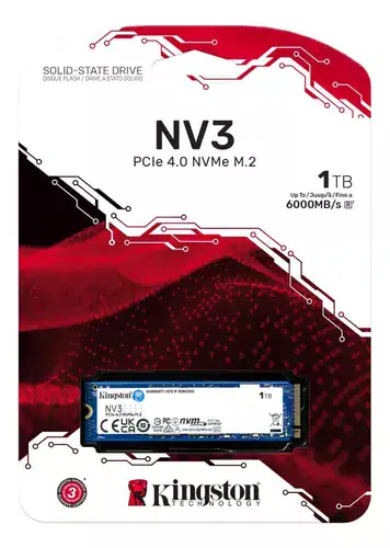 Ssd M.2 2280 Nvme Kingston 1tb Nv3 Snv3s/1000g Pci-e Gen 4.0 Formato M.2 - Miniatura 3