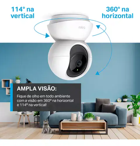 CAMERA DE SEGURANCA WI-FI 360 1080P FULL HD TAPO C200 INTERNA TP LINK - Miniatura 6