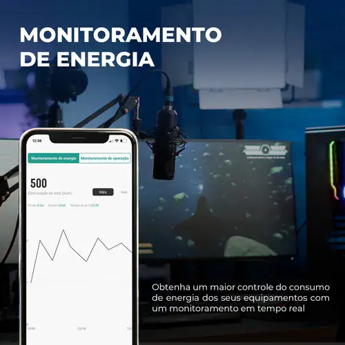 Tomada Inteligente Wifi 20A Pino Grosso Ekaza Medidor De Consumo Smart Alexa - Miniatura 5