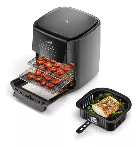 Fritadeira Elétrica Airfryer Oven Sem Óleo Electrolux 12,0L Digital Grafite 1700W EAF90 Experience - Miniatura 5