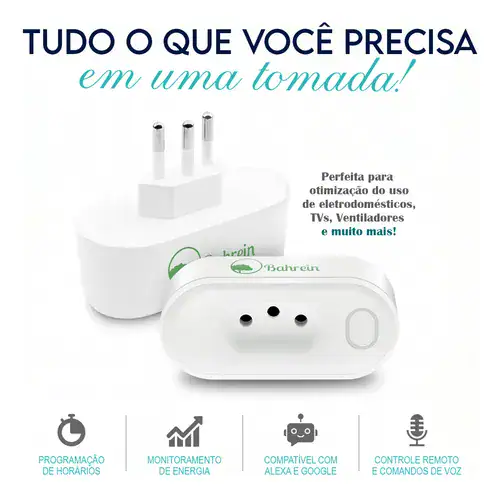 Tomada Inteligente Wi Fi 16a Bivolt Smart Plug Com Monitor De Consumo Compatível Com Alexa - Miniatura 8