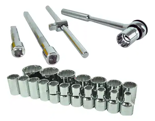 Jogo de Soquetes Estriado 22 Peças TBT22PRO - Miniatura 5