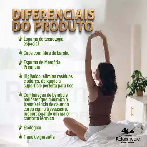 Travesseiro Nasa Cervical Ortopédico Antialérgico Dr Coluna - Miniatura 2