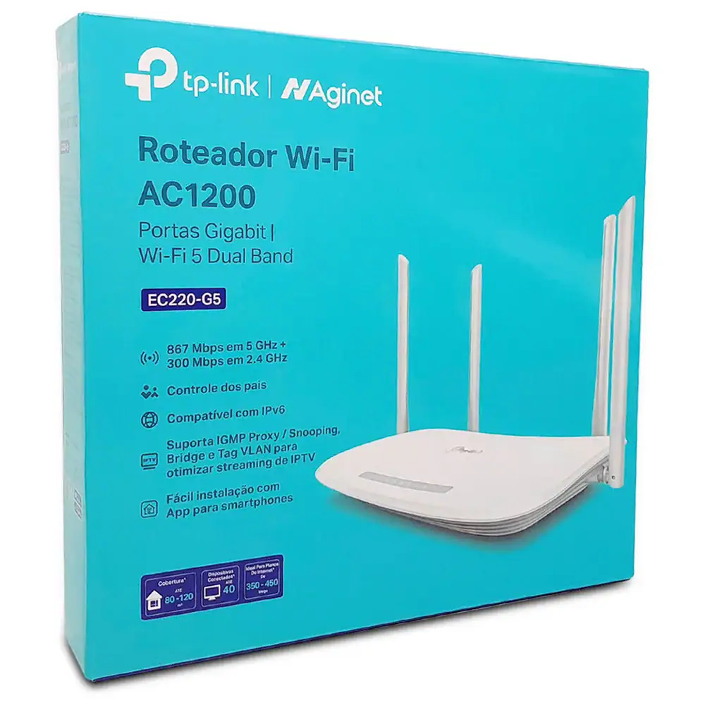 Roteador Giga Tp-link Ec220-g5 Branco - Miniatura 6